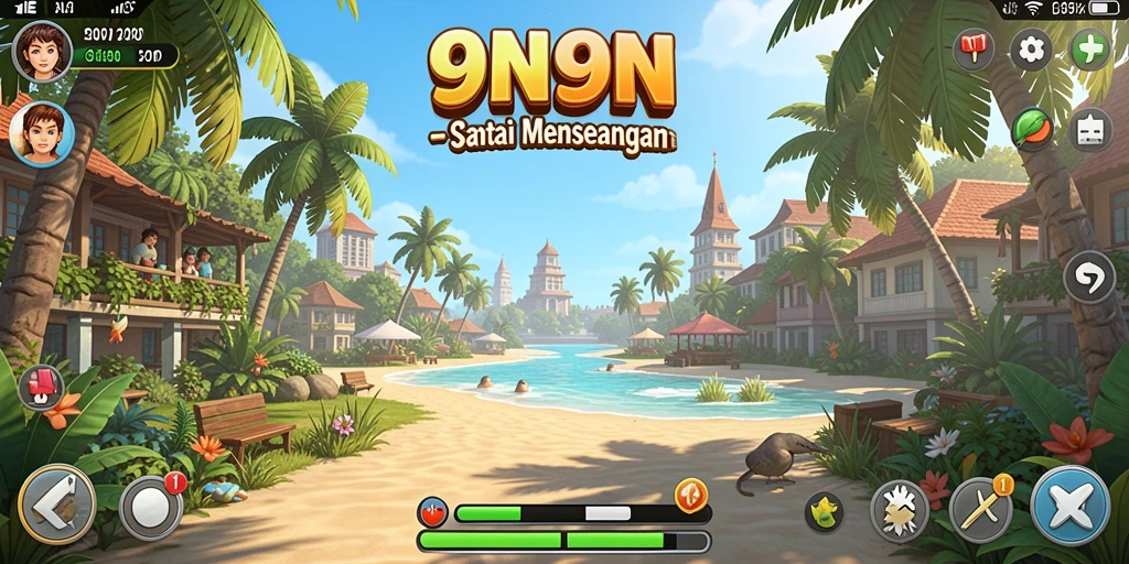 Screenshot gameplay <strong>9N9N</strong> yang menampilkan momen seru dan santai.