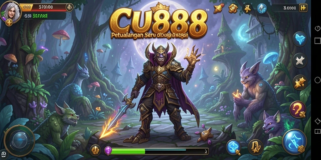 Screenshot menunjukkan karakter utama menjelajahi dunia penuh warna dan tantangan.