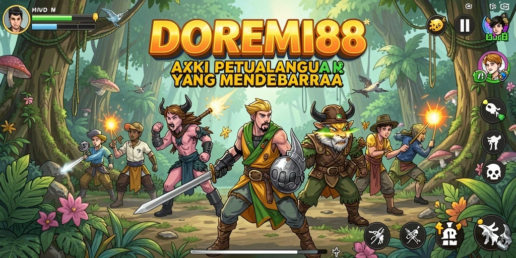 Tampilan gameplay mendebarkan di DOREMI88 dengan aksi yang intens.