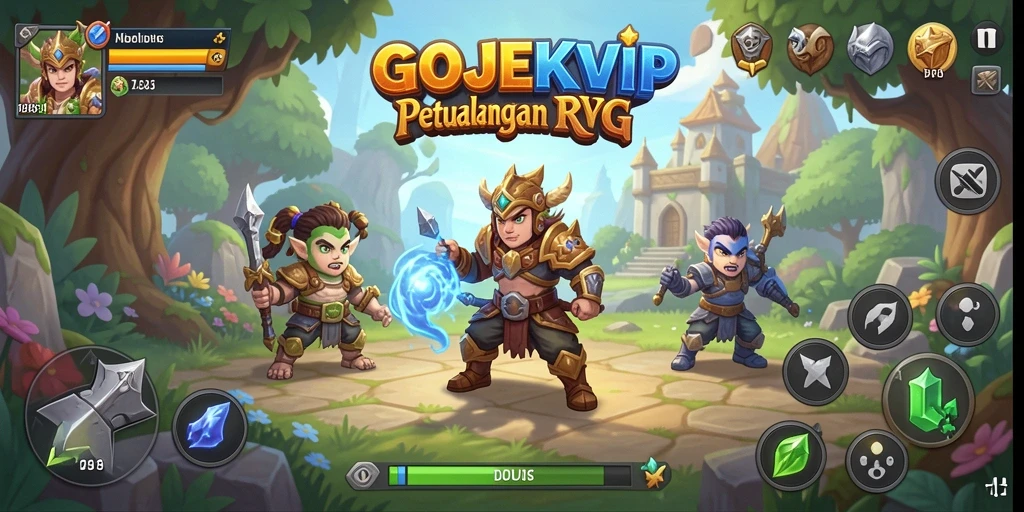 Gameplay seru di dunia RPG GOJEKVIP dengan karakter unik dan petualangan menanti.