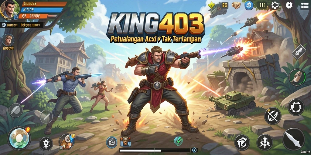 Tampilan gameplay KING403 yang penuh aksi dan seru.