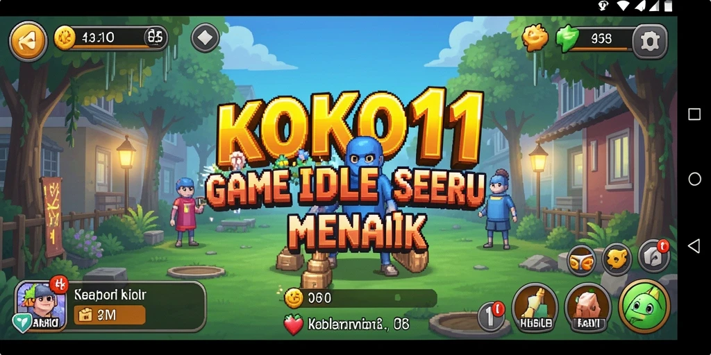 Screenshot KOKO11 menampilkan tampilan gameplay Idle yang menarik.