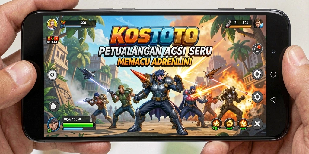 Tangkapan layar KOSTOTO menunjukkan aksi pertarungan intens di game.