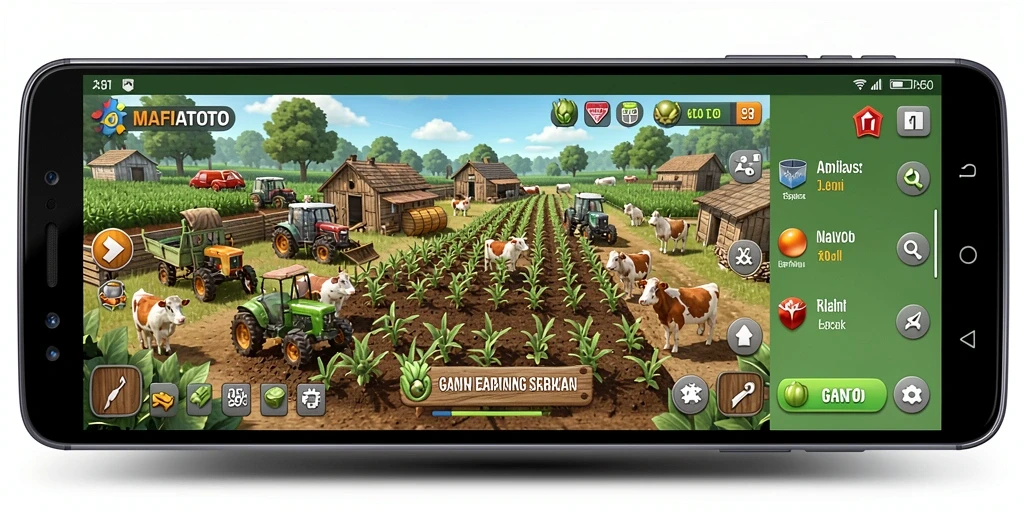 Gameplay seru dalam MAFIATOTO dengan pengalaman bertani yang interaktif.