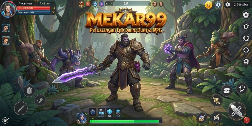Tampilan gameplay MEKAR99 yang menarik dan penuh aksi RPG.