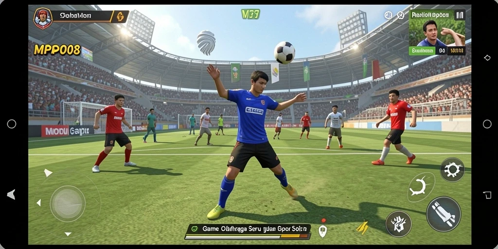 Gameplay seru dan kompetitif dalam MPO08 game olahraga.