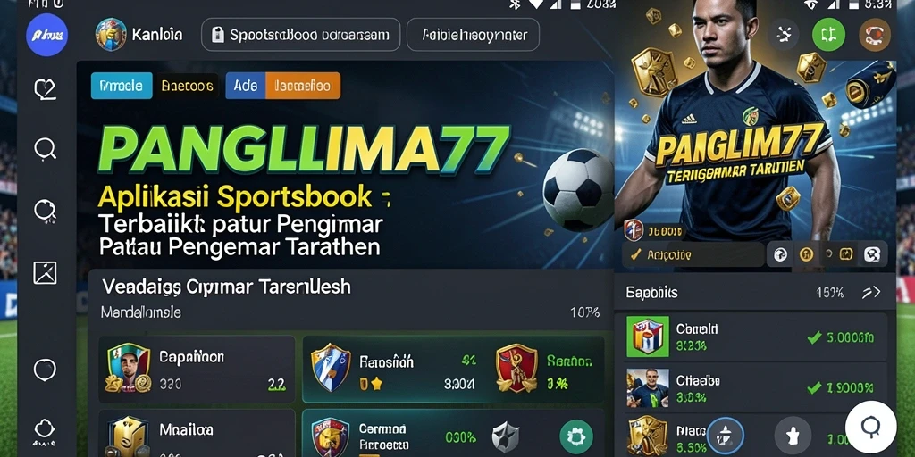 Tampilan gameplay menarik dalam aplikasi Sportsbook PANGLIMA77.