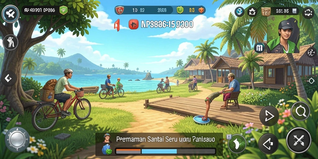 Tampilan gameplay RP886 yang menarik dan seru.