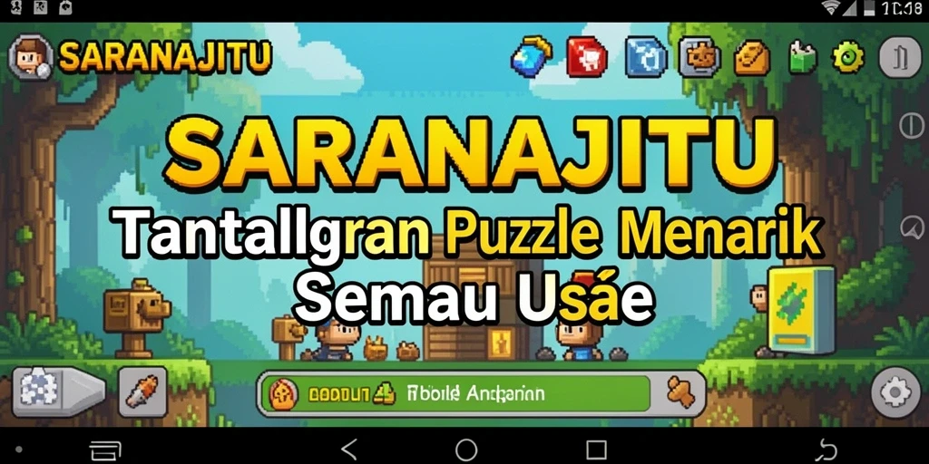 Screenshot gameplay SARANAJITU menampilkan puzzle menantang yang menantang logika.