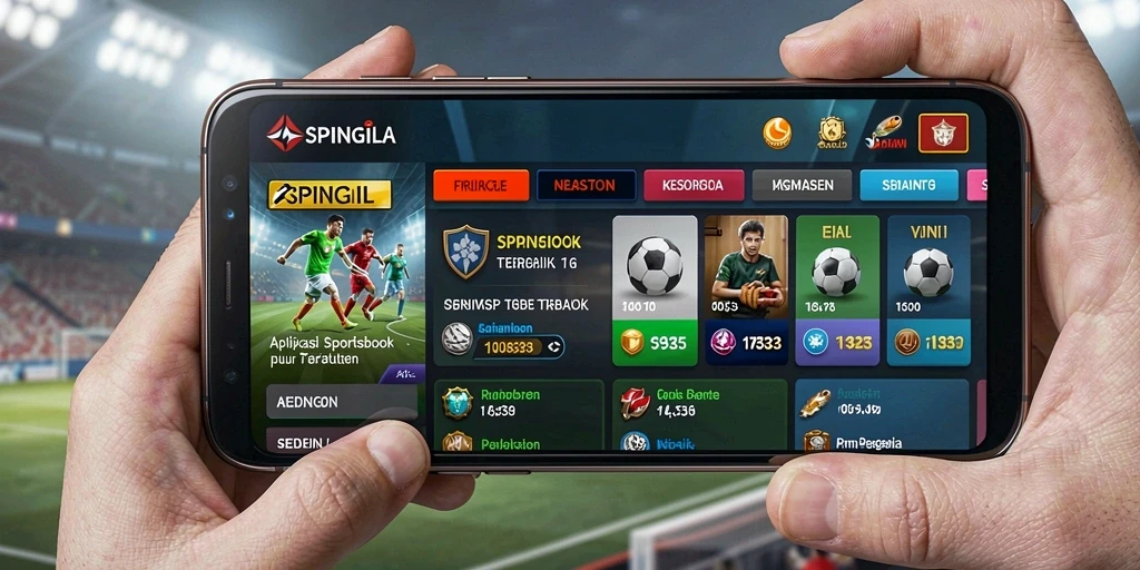 Screenshot gameplay SPINGILA yang menunjukkan pengalaman taruhan olahraga.
