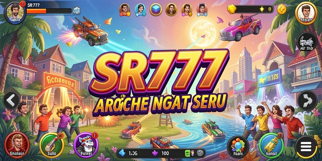 Tampilan gameplay seru dan penuh warna dari SR777.
