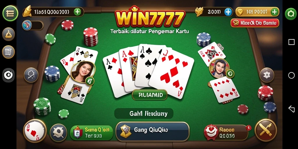 Tampilan menarik dari gameplay QiuQiu di WIN777.