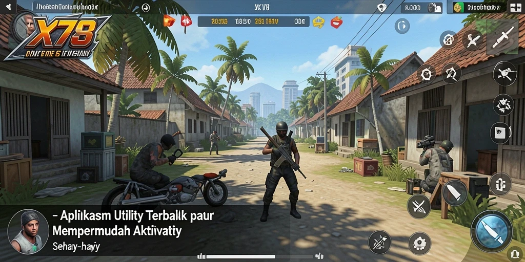 Tampilan antarmuka utama X78 yang user-friendly dan fungsional.